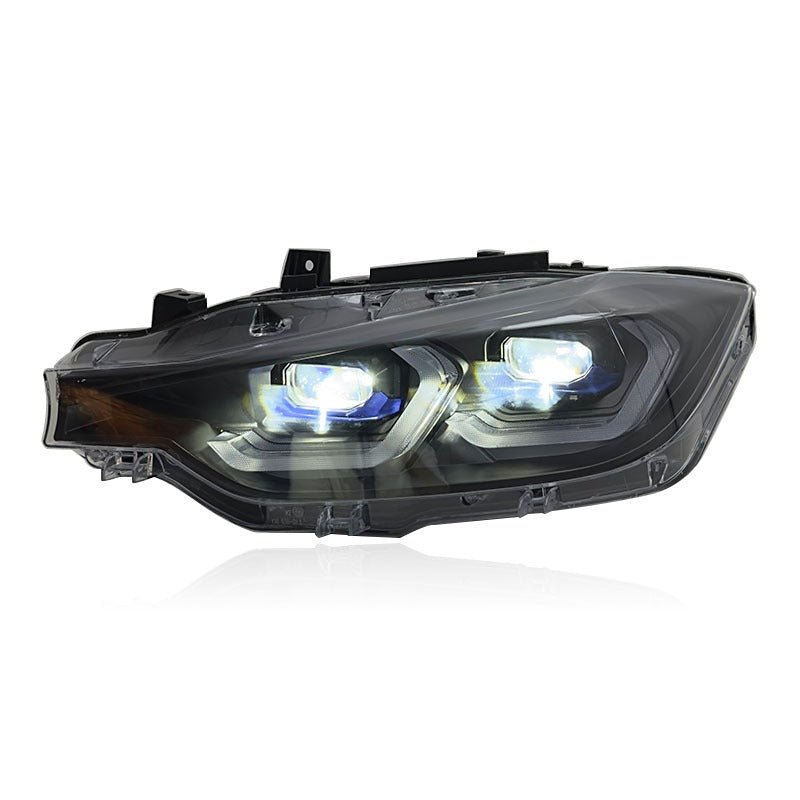 BMW F30 3 Series Laser Style LED Headlights CSL Yellow/White (2012 - 2019)